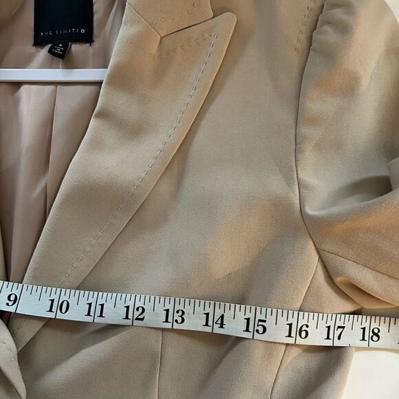 The Limited Tan Cropped Lined Blazer Size 6 - Picture 5 of 12